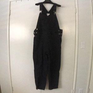 ASOS MATERNITY Black Denim Overalls